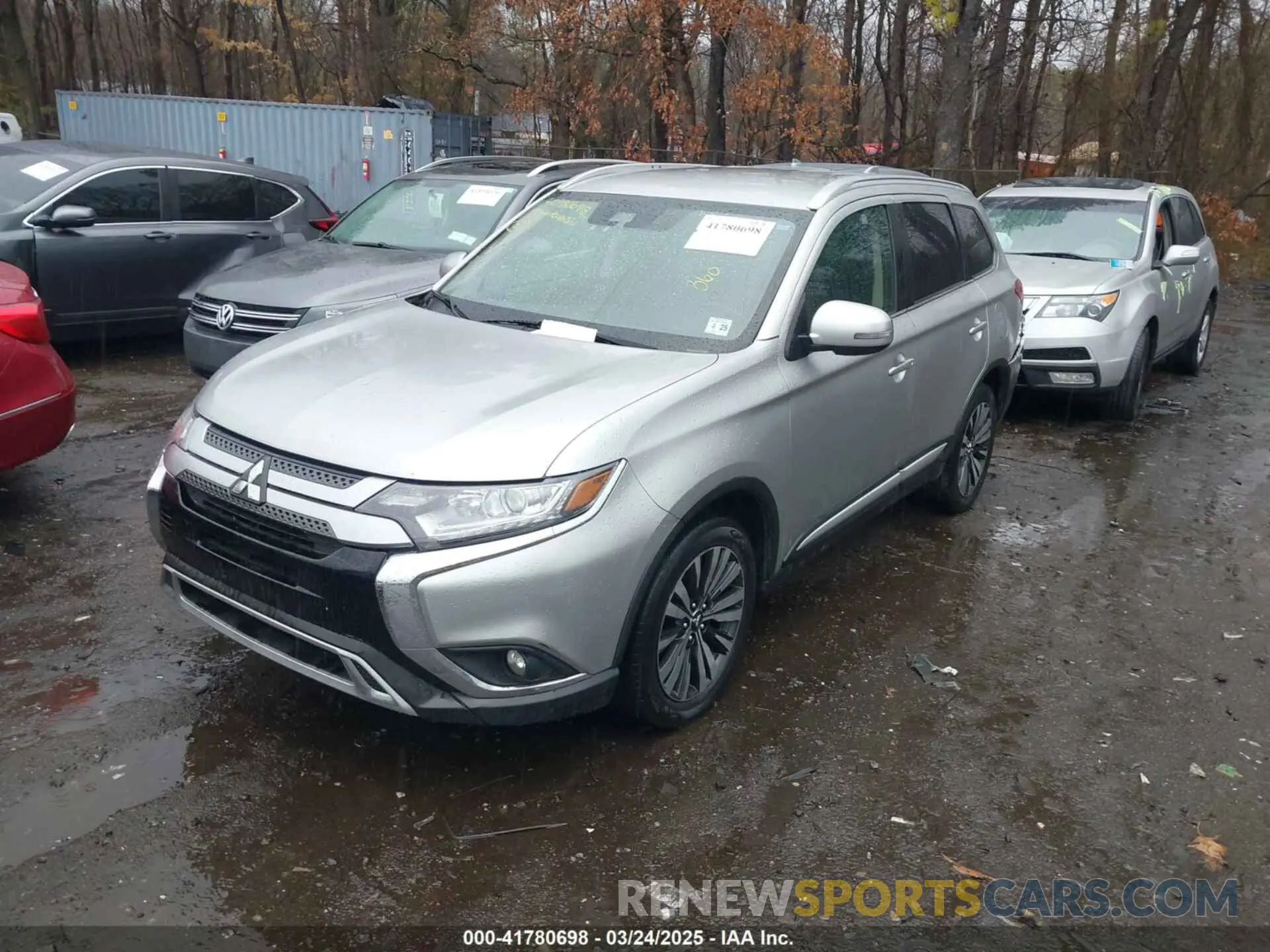 2 fotografías del automóvil dañado JA4AZ3A34LZ034022 MITSUBISHI OUTLANDER 2020