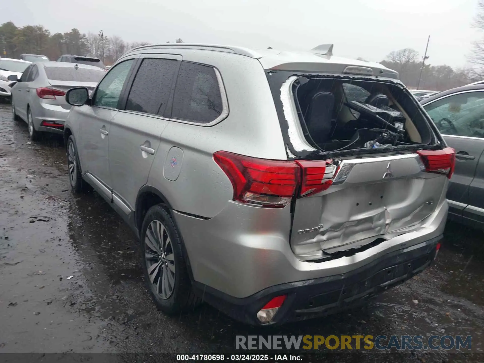 6 fotografías del automóvil dañado JA4AZ3A34LZ034022 MITSUBISHI OUTLANDER 2020