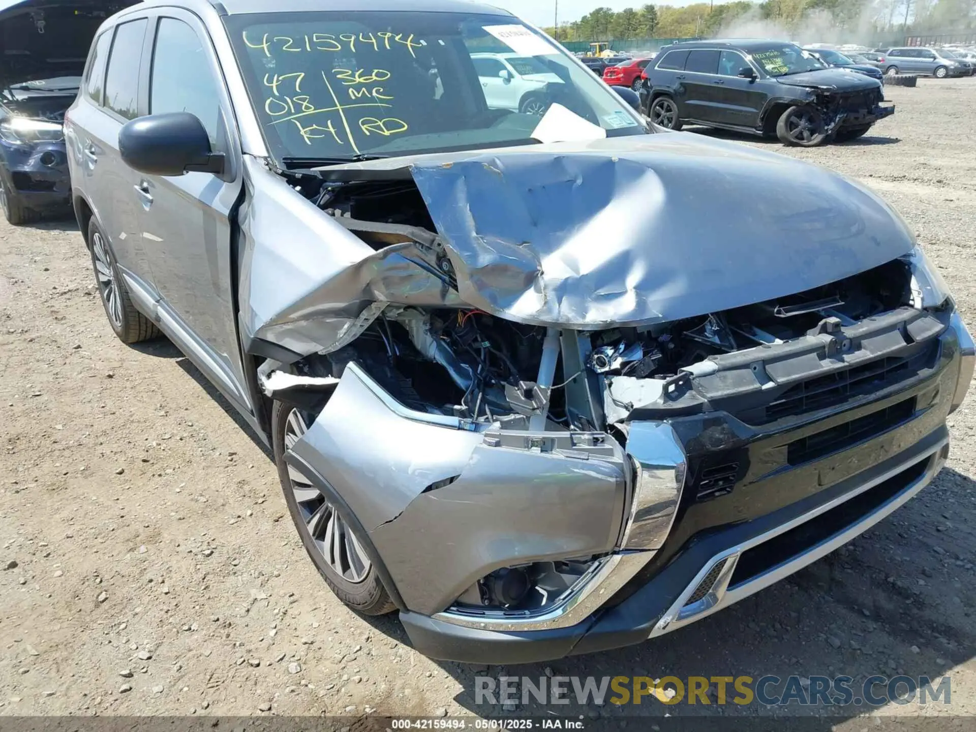 6 fotografías del automóvil dañado JA4AZ3A39LZ048854 MITSUBISHI OUTLANDER 2020