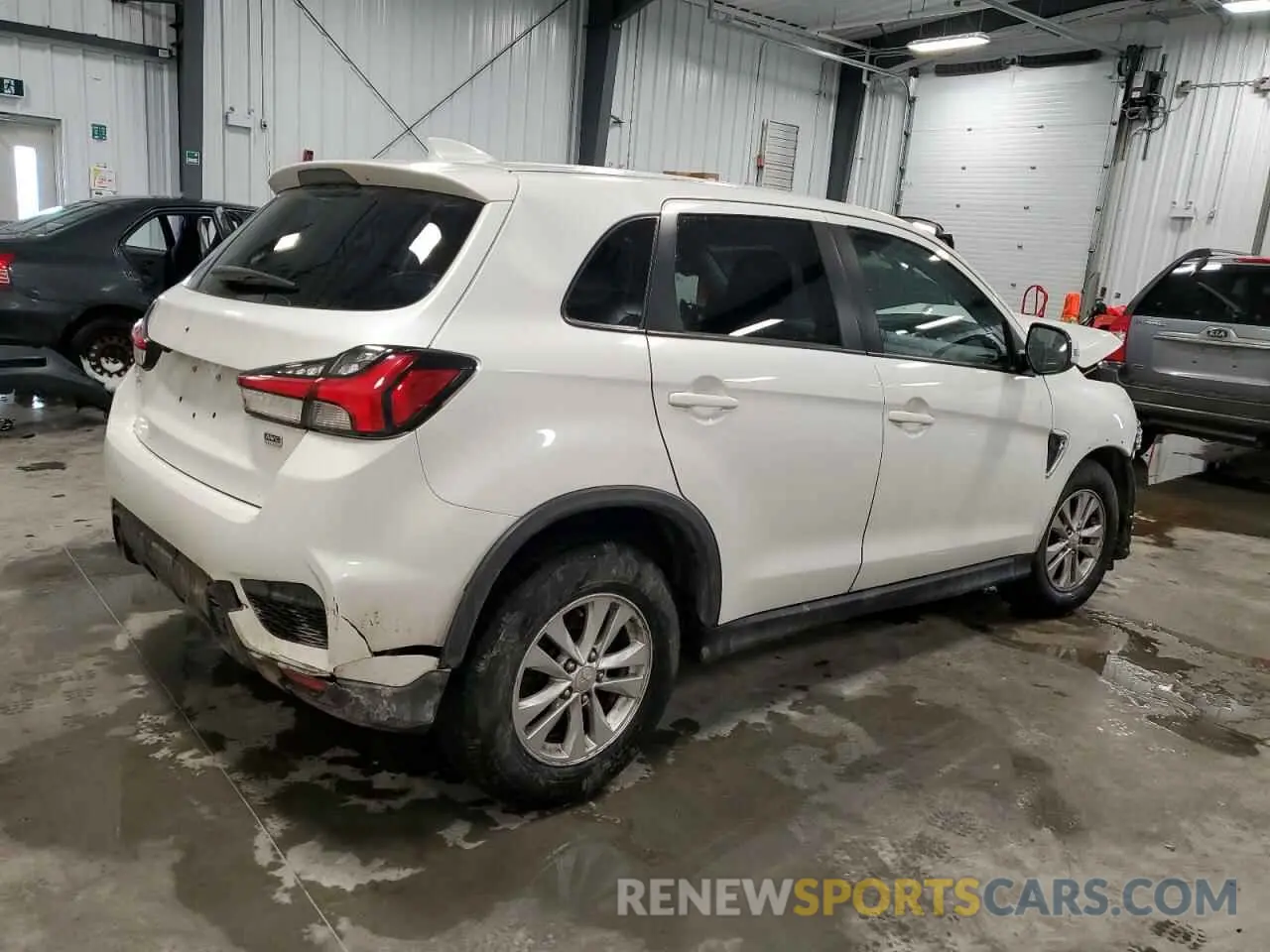 3 fotografías del automóvil dañado JA4AJVAW2MU606670 MITSUBISHI OUTLANDER 2021