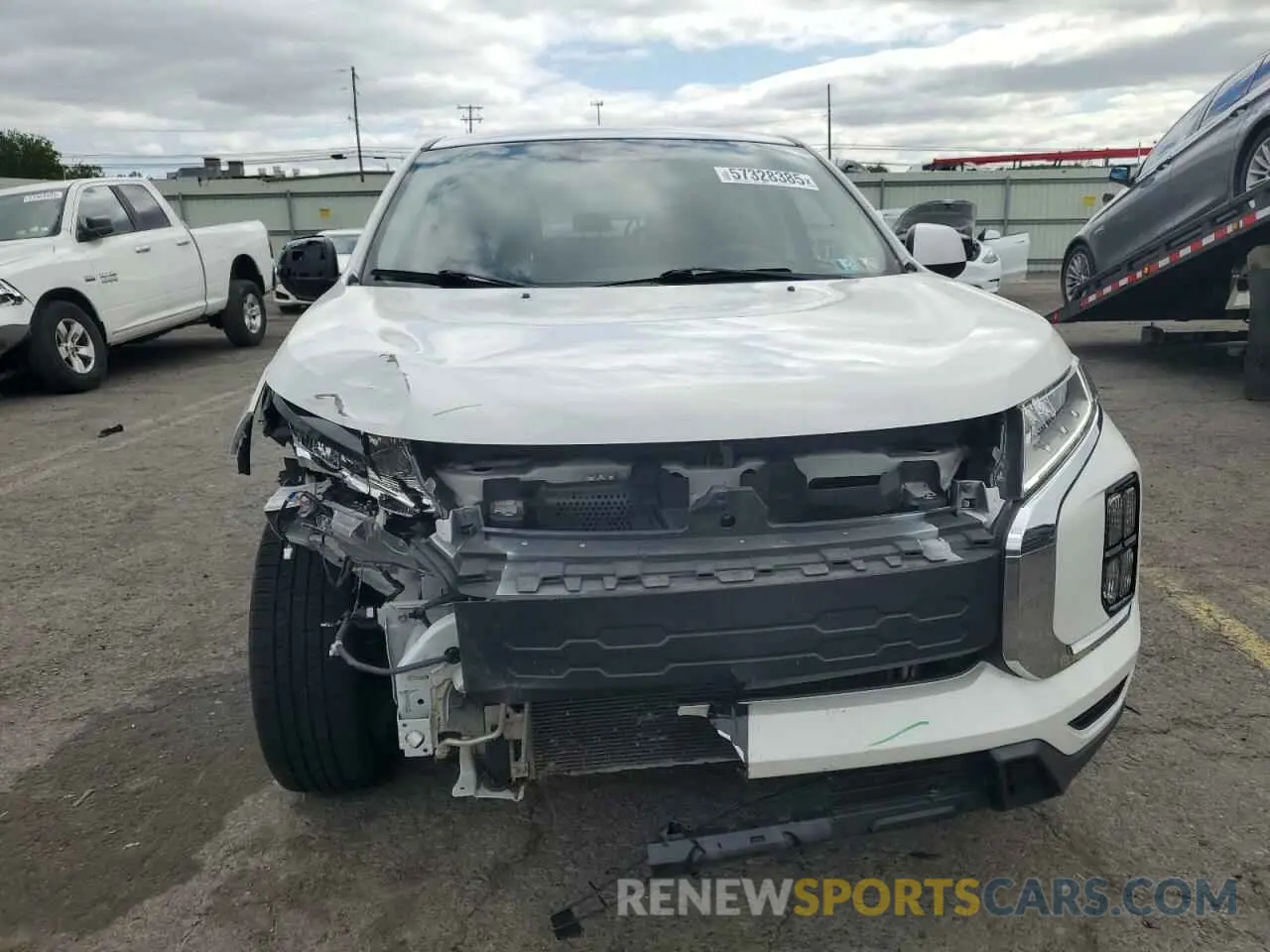5 fotografías del automóvil dañado JA4APUAU3MU004223 MITSUBISHI OUTLANDER 2021