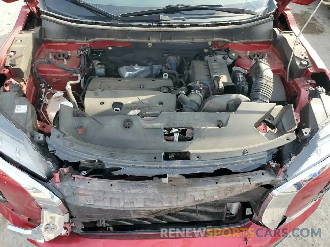 12 fotografías del automóvil dañado JA4APUAU5MU014154 MITSUBISHI OUTLANDER 2021