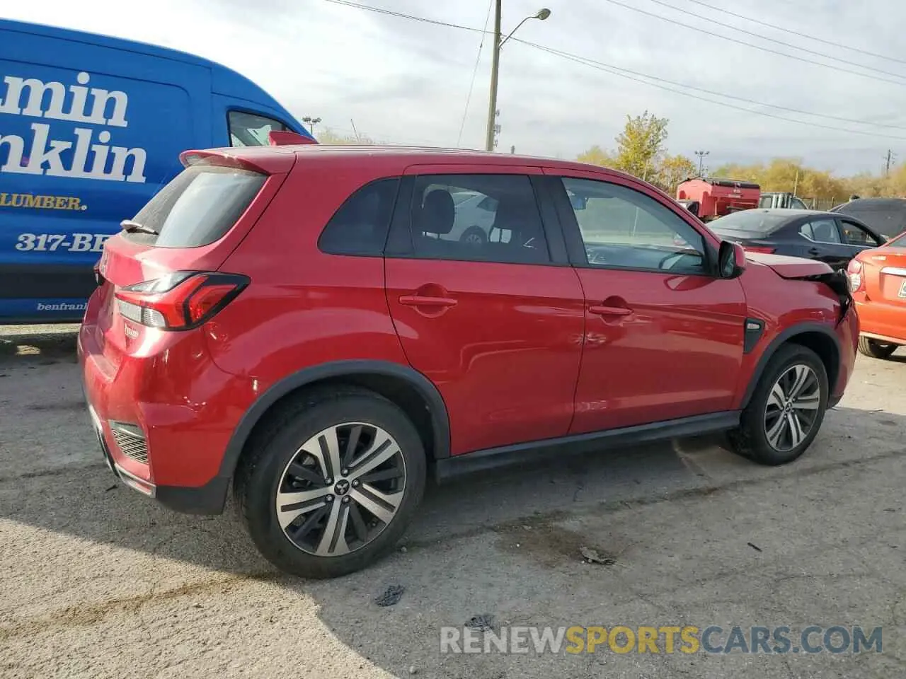 3 fotografías del automóvil dañado JA4APUAU5MU014154 MITSUBISHI OUTLANDER 2021