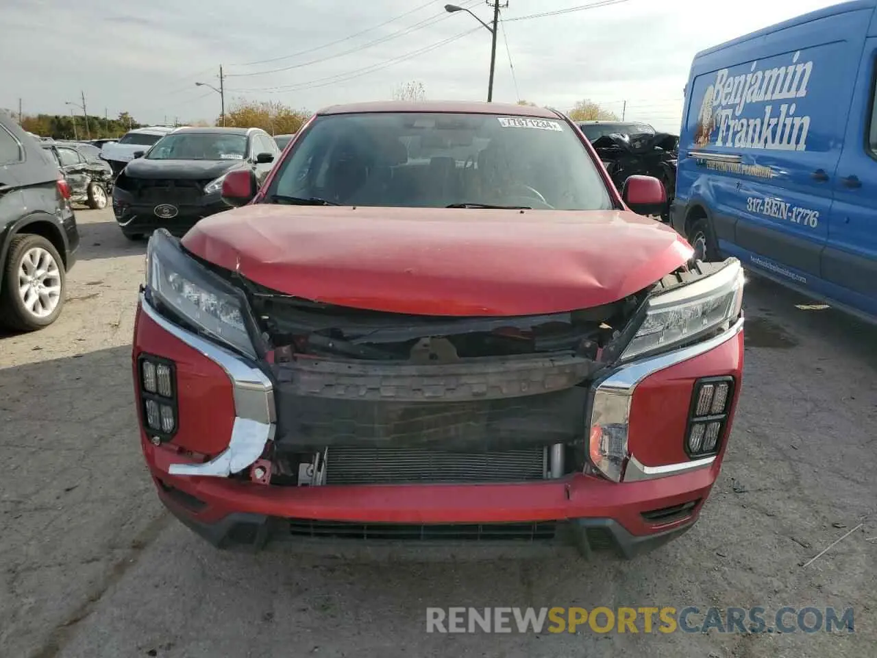 5 fotografías del automóvil dañado JA4APUAU5MU014154 MITSUBISHI OUTLANDER 2021