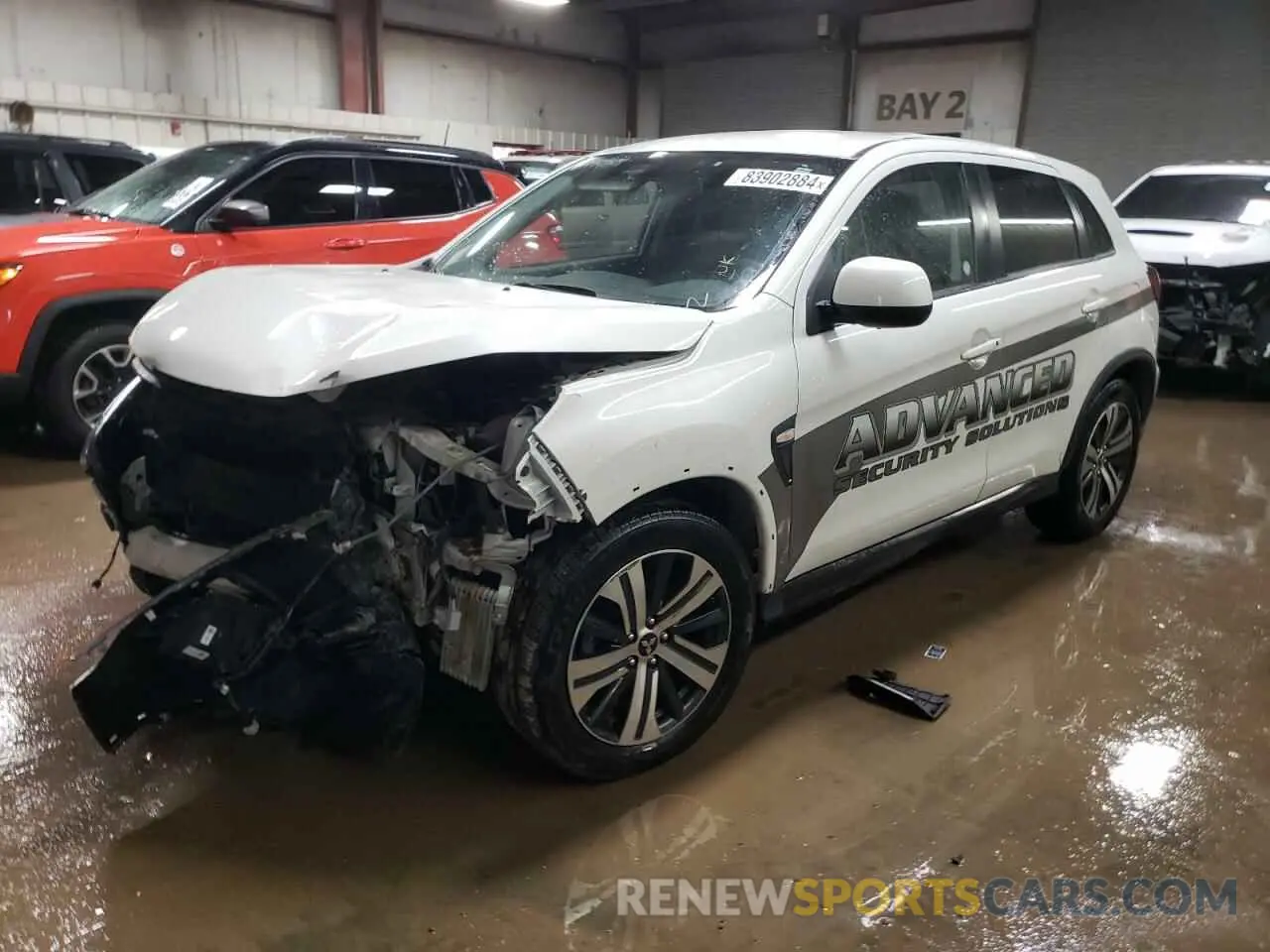 1 fotografías del automóvil dañado JA4APUAU5MU032928 MITSUBISHI OUTLANDER 2021