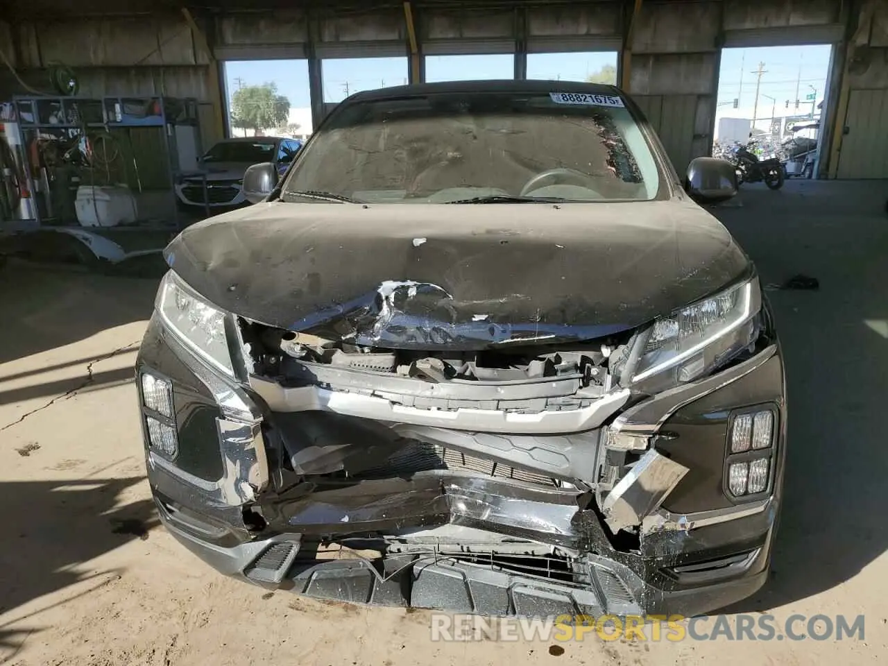 5 fotografías del automóvil dañado JA4APUAU7MU033062 MITSUBISHI OUTLANDER 2021