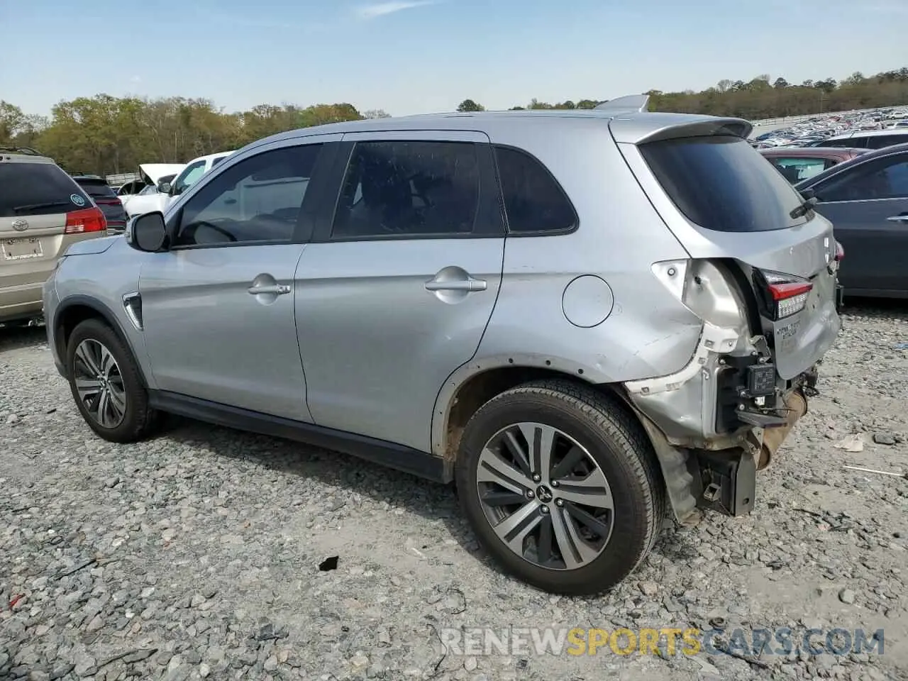 2 fotografías del automóvil dañado JA4APVAU9MU018178 MITSUBISHI OUTLANDER 2021