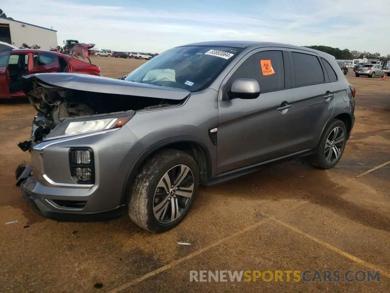 1 fotografías del automóvil dañado JA4ARUAU1MU034332 MITSUBISHI OUTLANDER 2021