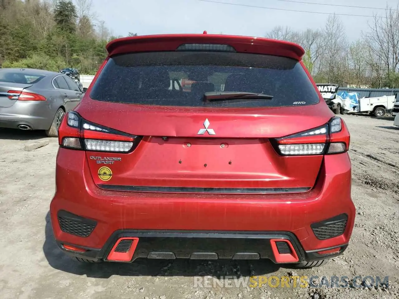 6 fotografías del automóvil dañado JA4ARUAU6MU012455 MITSUBISHI OUTLANDER 2021