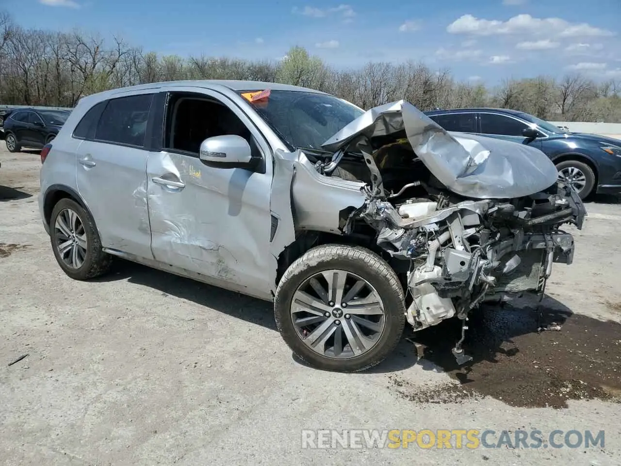 4 fotografías del automóvil dañado JA4ARUAU7MU025506 MITSUBISHI OUTLANDER 2021