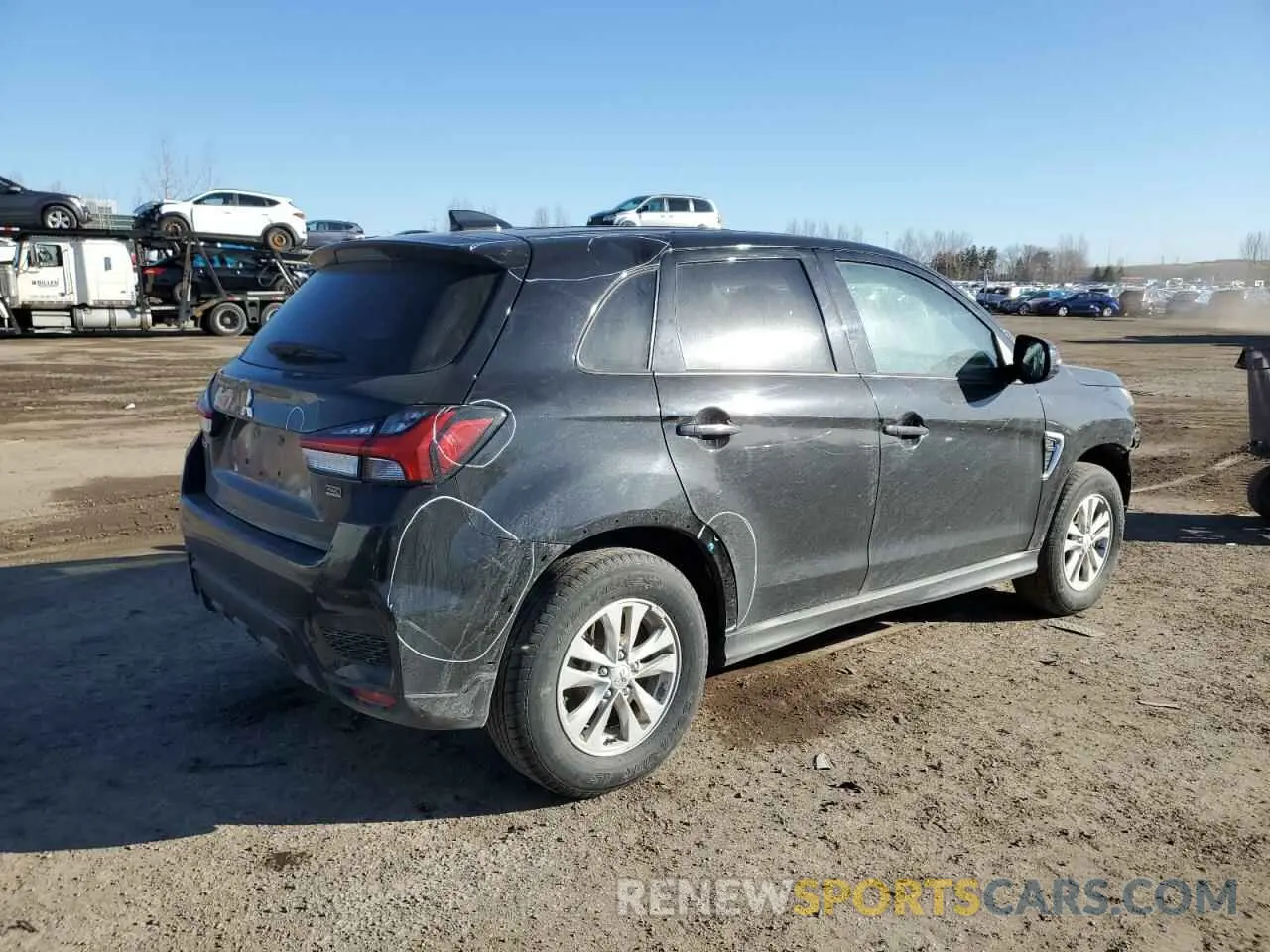3 fotografías del automóvil dañado JA4AJVAW9NU601368 MITSUBISHI OUTLANDER 2022