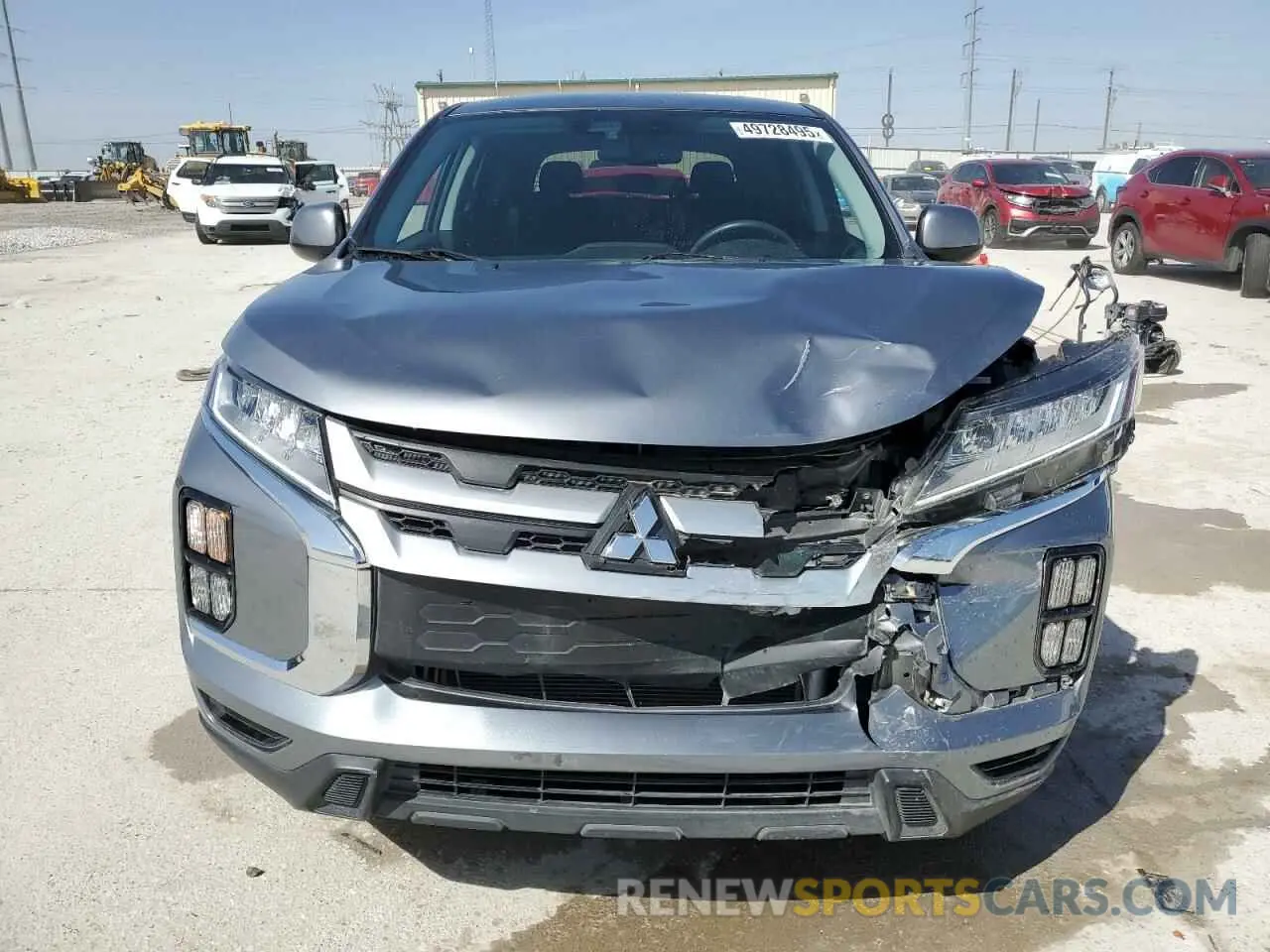 5 fotografías del automóvil dañado JA4APUAU1NU015965 MITSUBISHI OUTLANDER 2022