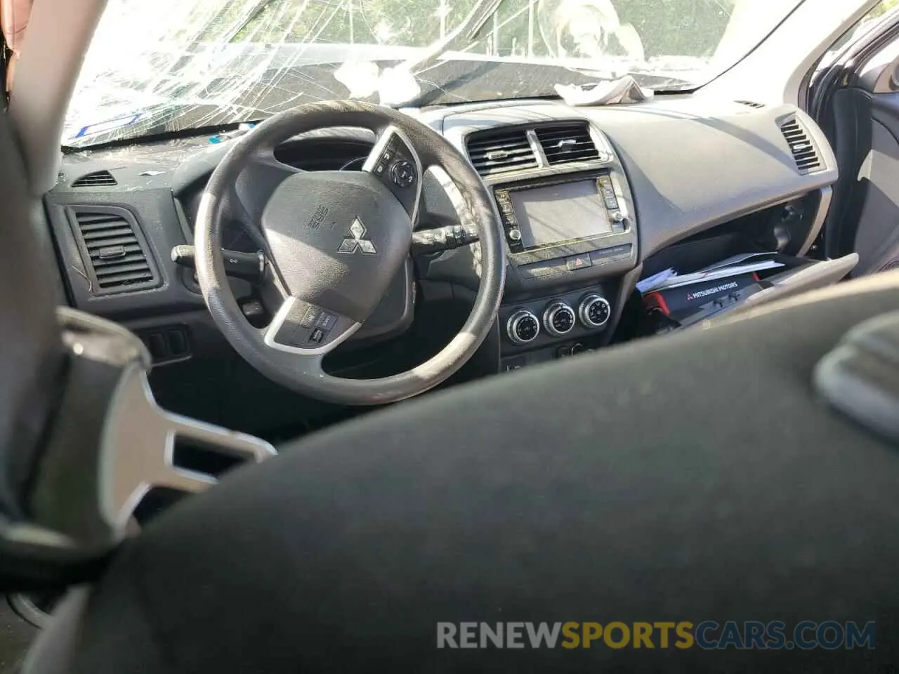 8 fotografías del automóvil dañado JA4APUAU4NU002627 MITSUBISHI OUTLANDER 2022