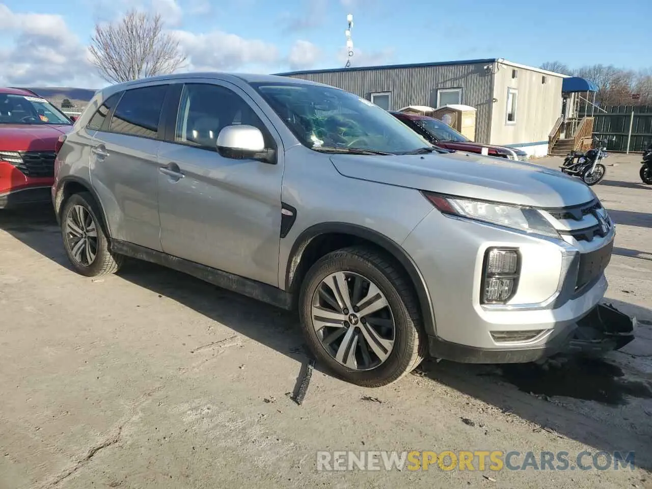 4 fotografías del automóvil dañado JA4APUAU7NU010401 MITSUBISHI OUTLANDER 2022