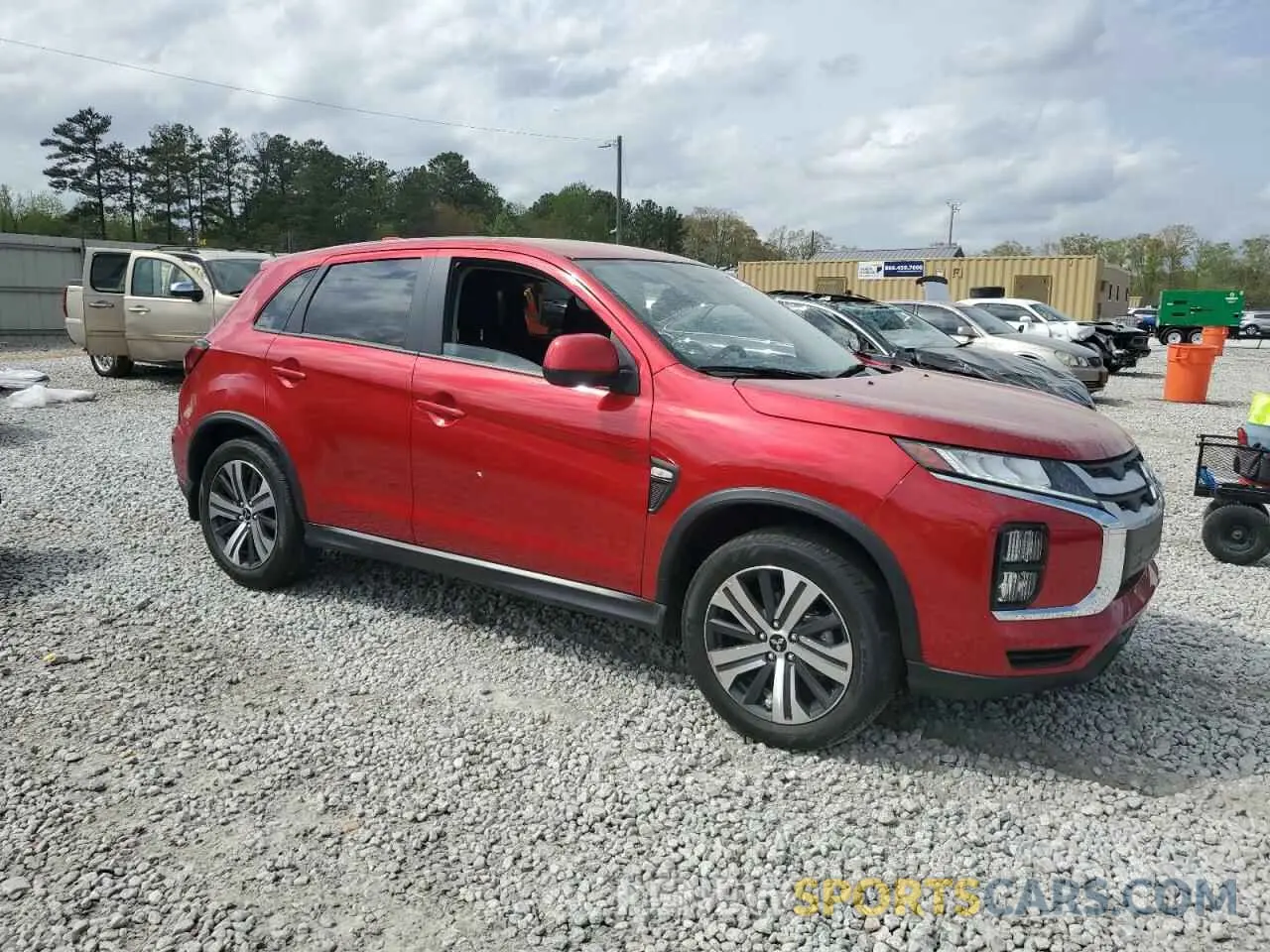4 fotografías del automóvil dañado JA4APUAUXNU002809 MITSUBISHI OUTLANDER 2022