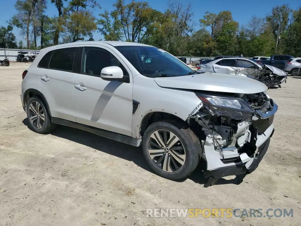 4 fotografías del automóvil dañado JA4ARUAU3NU006873 MITSUBISHI OUTLANDER 2022