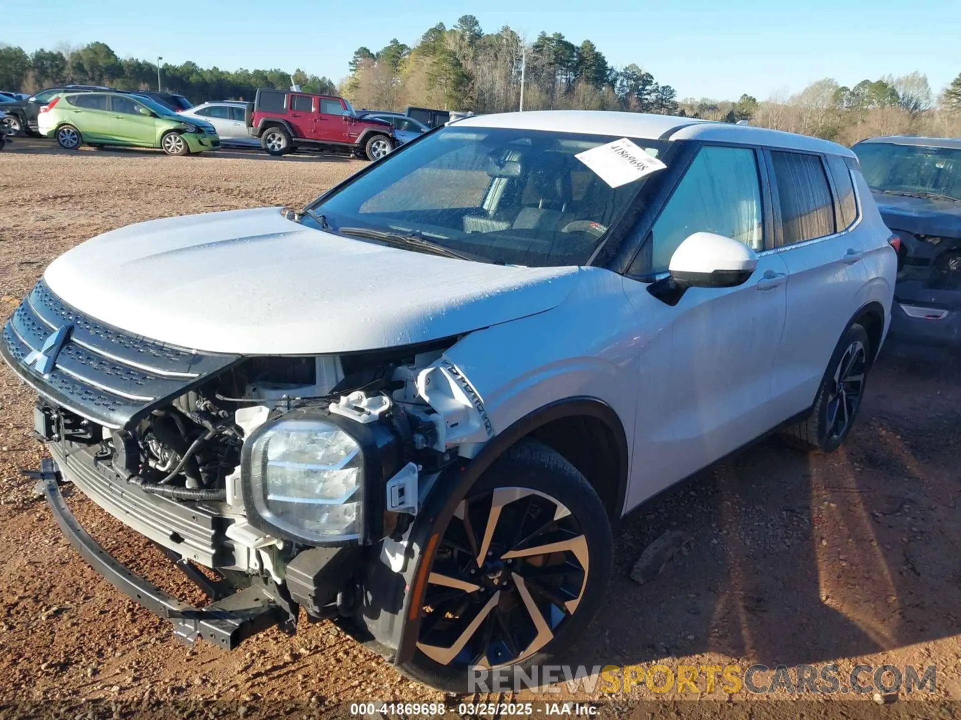 2 fotografías del automóvil dañado JA4J3TA81NZ049481 MITSUBISHI OUTLANDER 2022