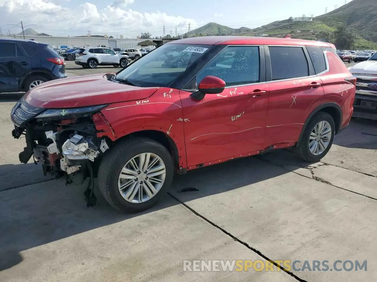 1 fotografías del automóvil dañado JA4J3TA84NZ018841 MITSUBISHI OUTLANDER 2022