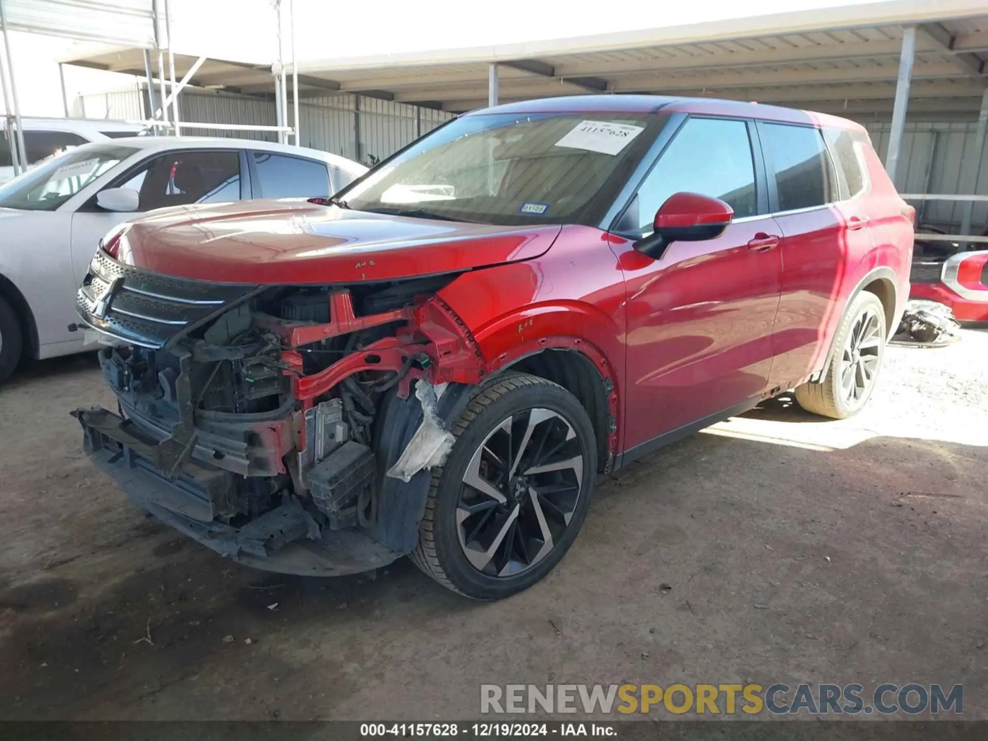 2 fotografías del automóvil dañado JA4J3TA86NZ048018 MITSUBISHI OUTLANDER 2022
