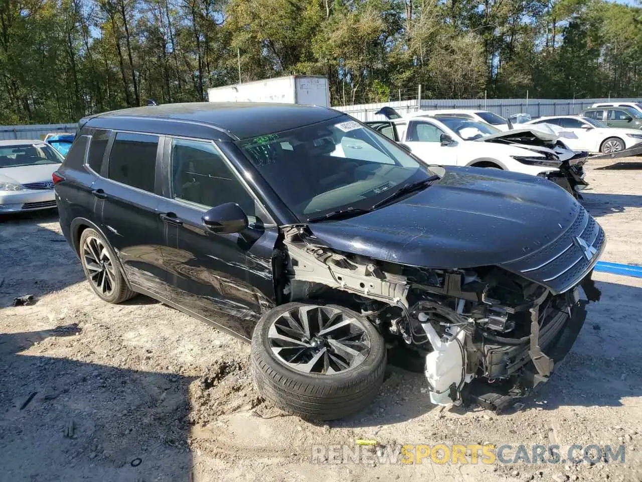 4 fotografías del automóvil dañado JA4J3UA81NZ048384 MITSUBISHI OUTLANDER 2022