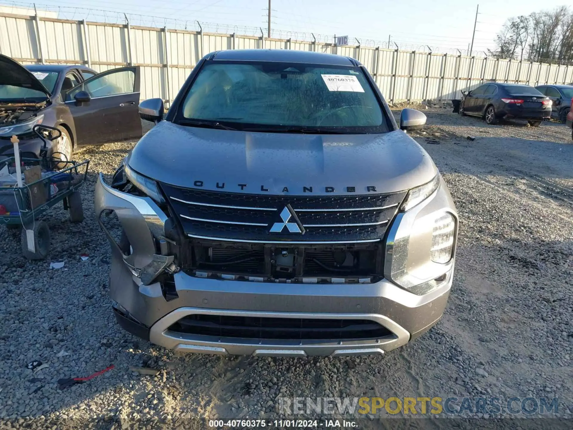 12 fotografías del automóvil dañado JA4J3UA84NZ081881 MITSUBISHI OUTLANDER 2022