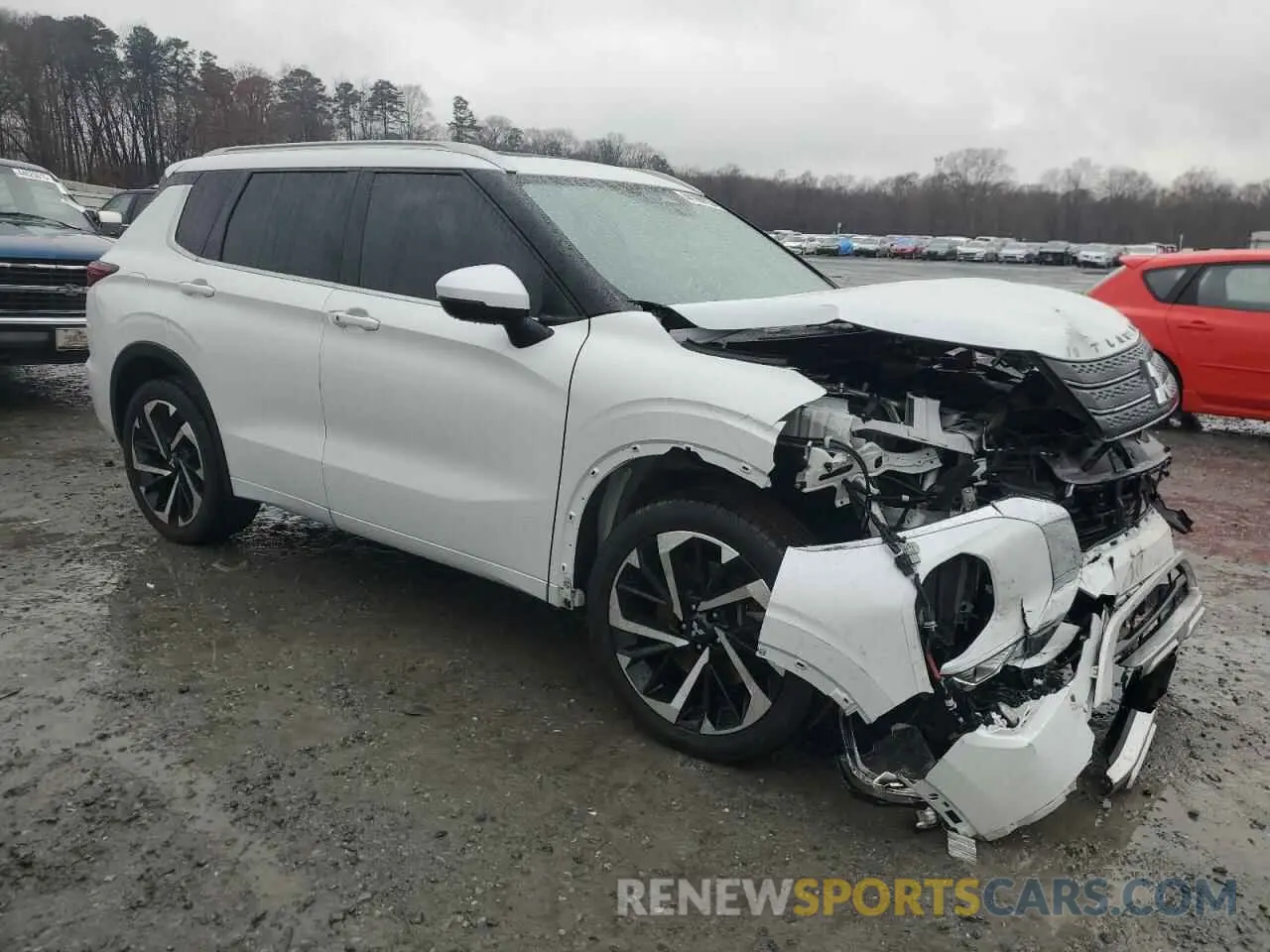 4 fotografías del automóvil dañado JA4J3VA81NZ084484 MITSUBISHI OUTLANDER 2022