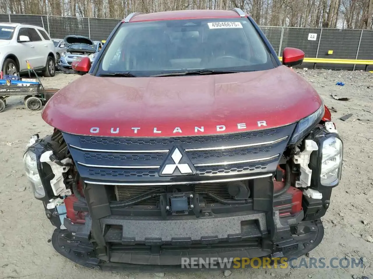5 fotografías del automóvil dañado JA4J3VA83NZ087760 MITSUBISHI OUTLANDER 2022