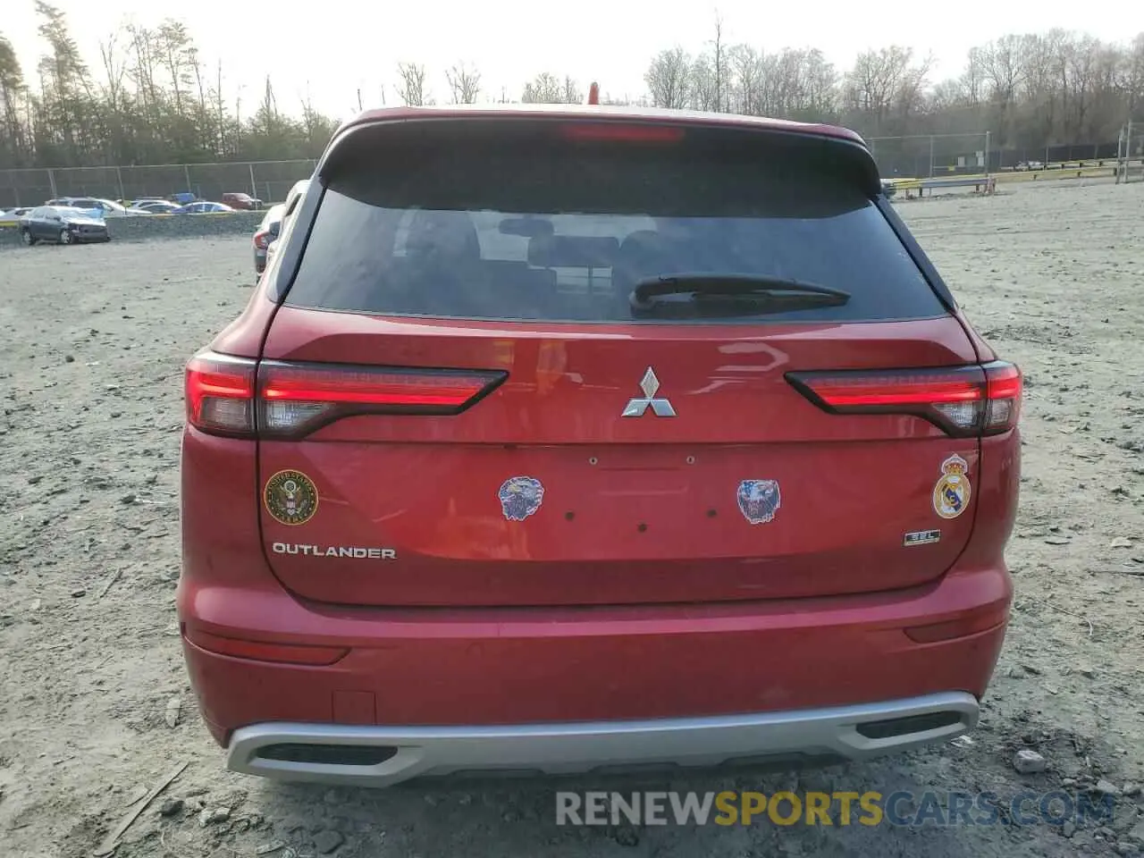 6 fotografías del automóvil dañado JA4J3VA83NZ087760 MITSUBISHI OUTLANDER 2022