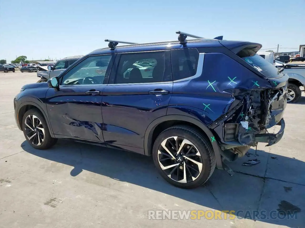 2 fotografías del automóvil dañado JA4J3VA87NZ058987 MITSUBISHI OUTLANDER 2022