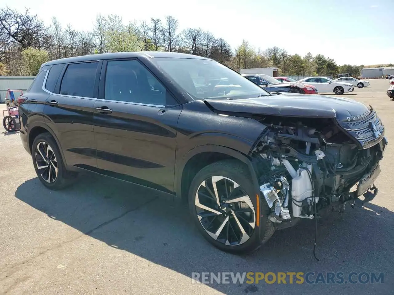 4 fotografías del automóvil dañado JA4J4TA81NZ034167 MITSUBISHI OUTLANDER 2022