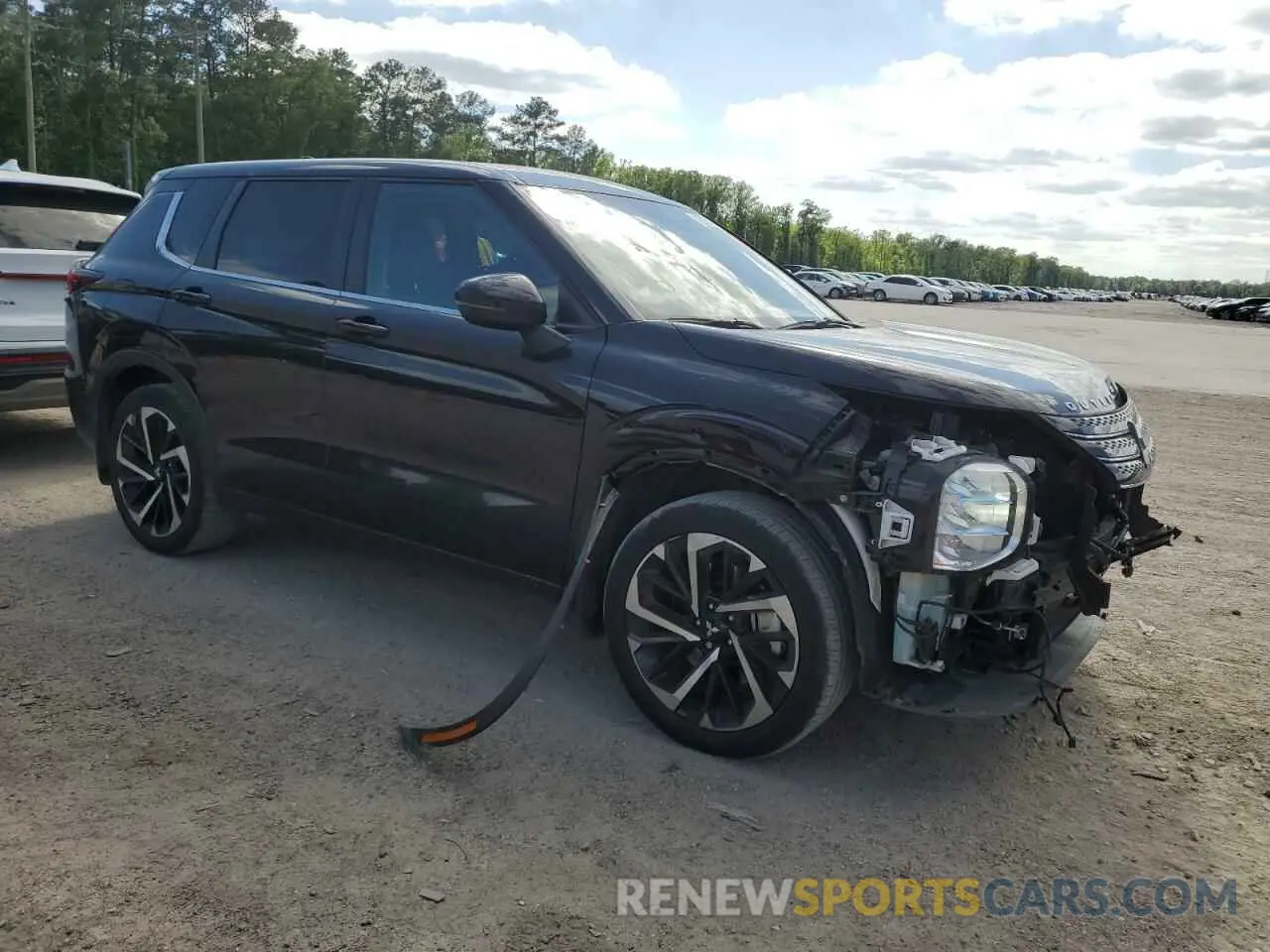 4 fotografías del automóvil dañado JA4J4TA89NZ073850 MITSUBISHI OUTLANDER 2022
