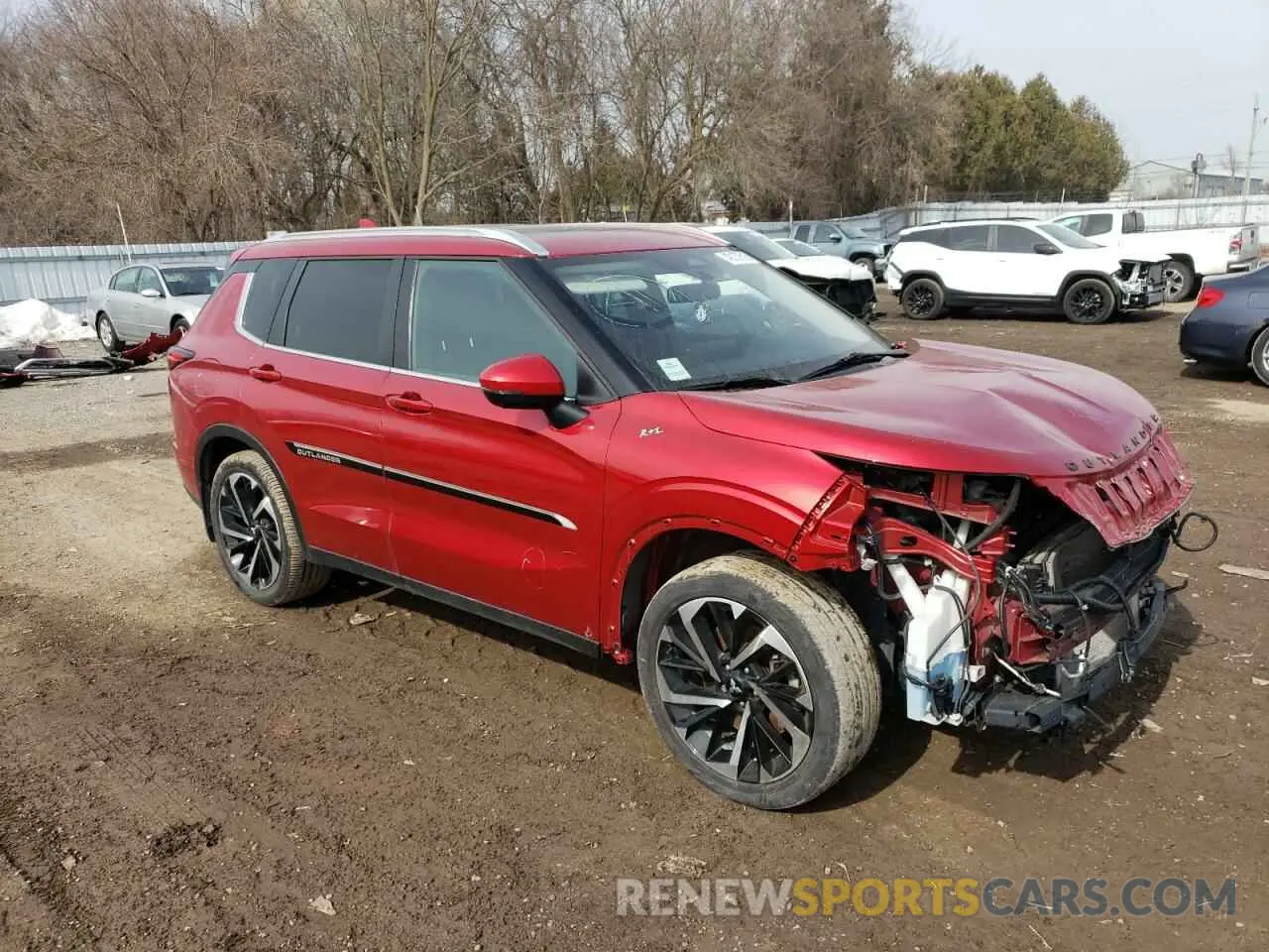 4 fotografías del automóvil dañado JA4J4UA80NZ618145 MITSUBISHI OUTLANDER 2022