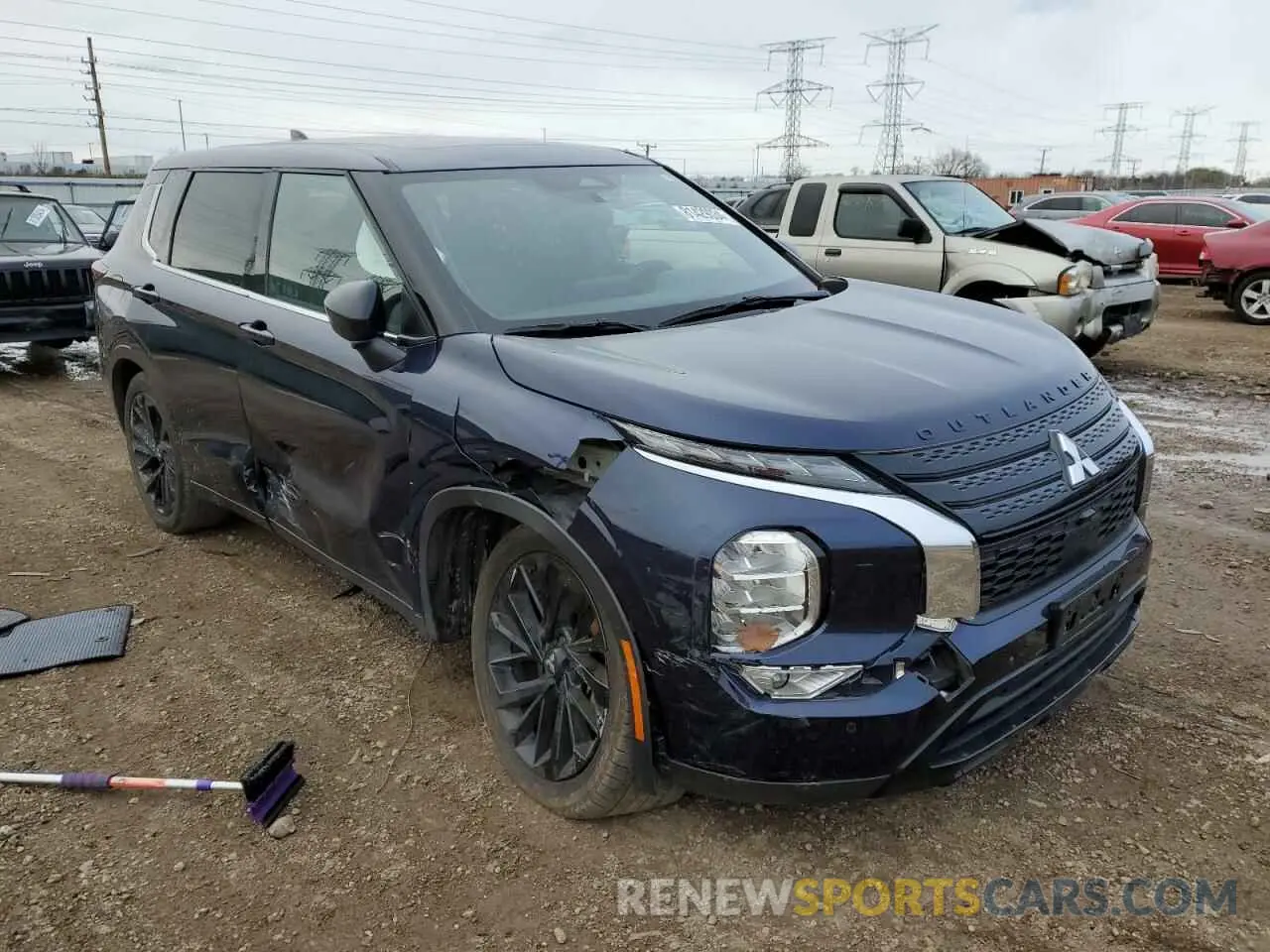 4 fotografías del automóvil dañado JA4J4UA84NZ055889 MITSUBISHI OUTLANDER 2022
