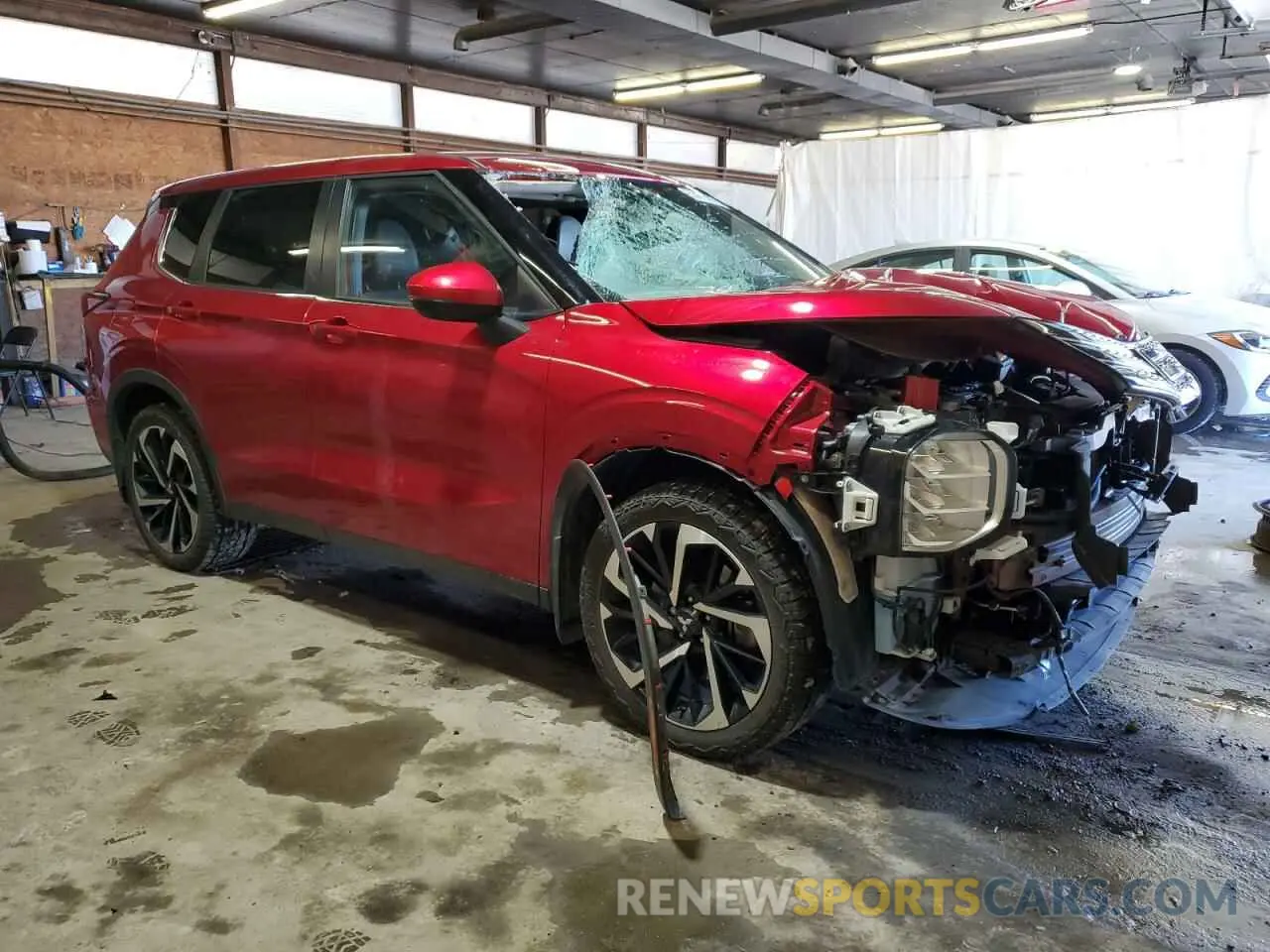 4 fotografías del automóvil dañado JA4J4UA84NZ080193 MITSUBISHI OUTLANDER 2022