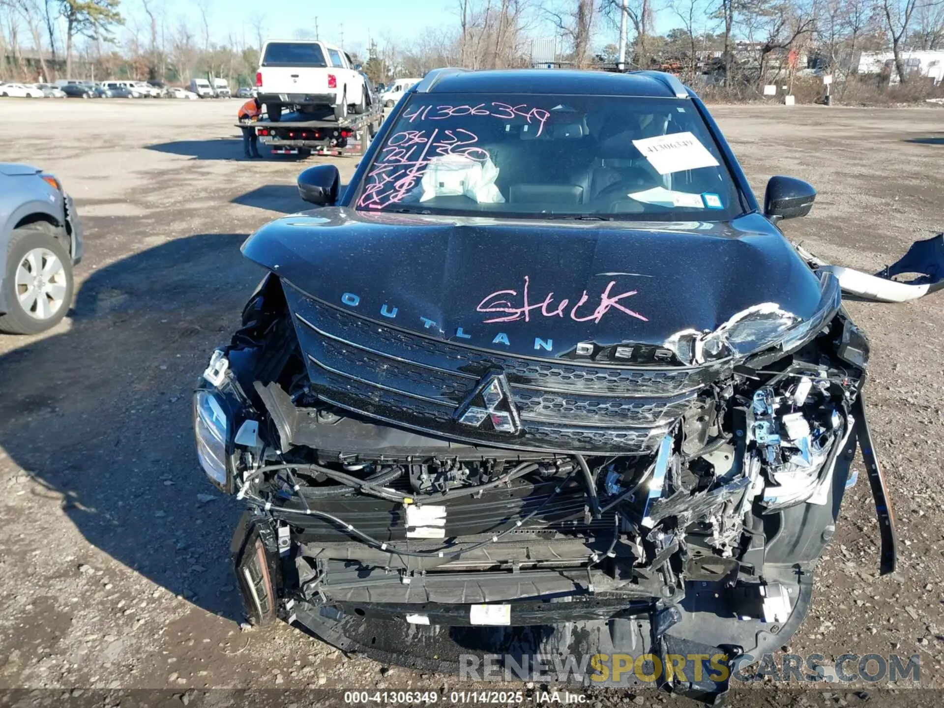 12 fotografías del automóvil dañado JA4J4VA87NZ056900 MITSUBISHI OUTLANDER 2022
