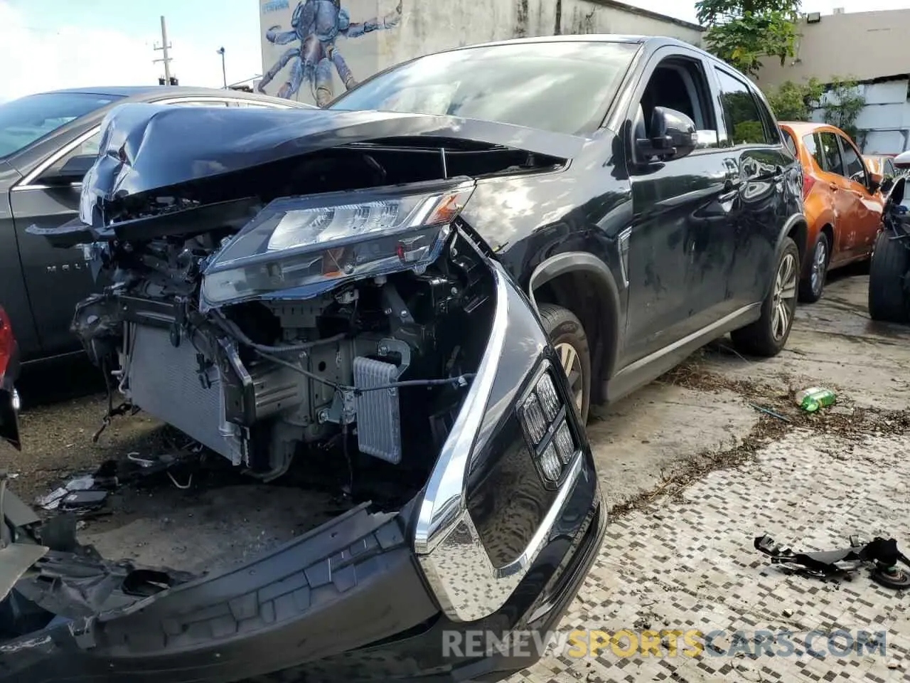 1 fotografías del automóvil dañado JA4APVAU9PU015771 MITSUBISHI OUTLANDER 2023