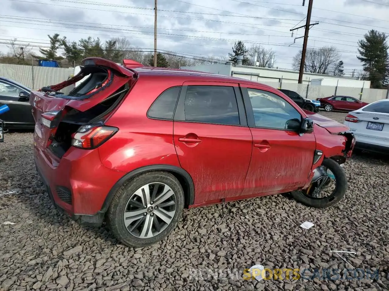 3 fotografías del automóvil dañado JA4ARUAU9PU008954 MITSUBISHI OUTLANDER 2023