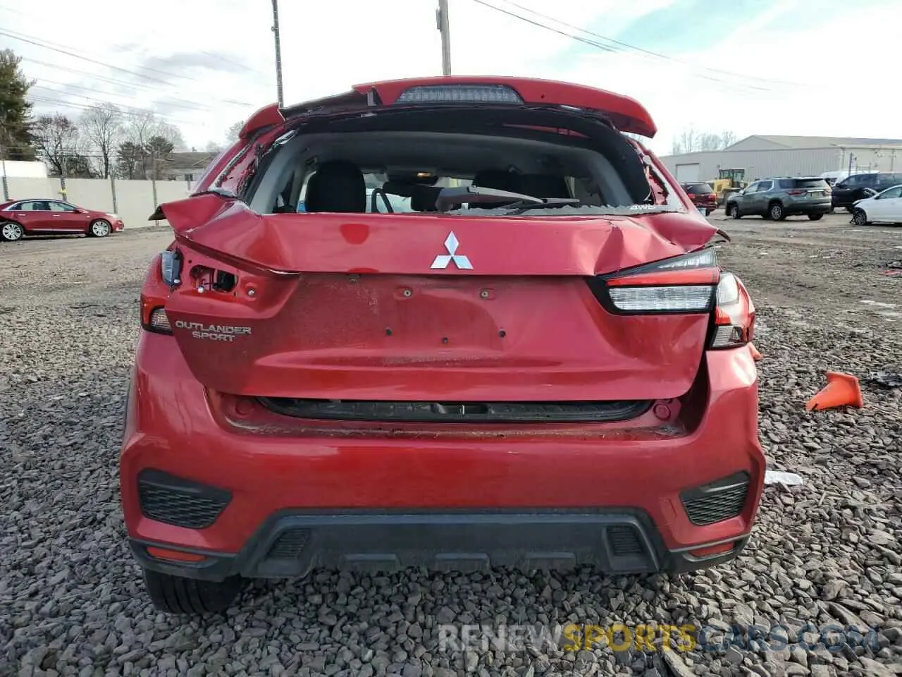 6 fotografías del automóvil dañado JA4ARUAU9PU008954 MITSUBISHI OUTLANDER 2023