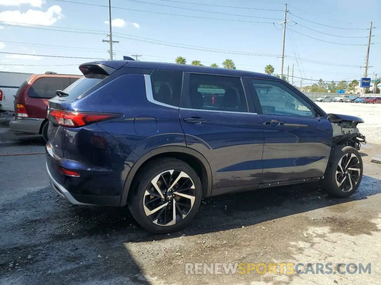 3 fotografías del automóvil dañado JA4J3UA8XPZ024202 MITSUBISHI OUTLANDER 2023