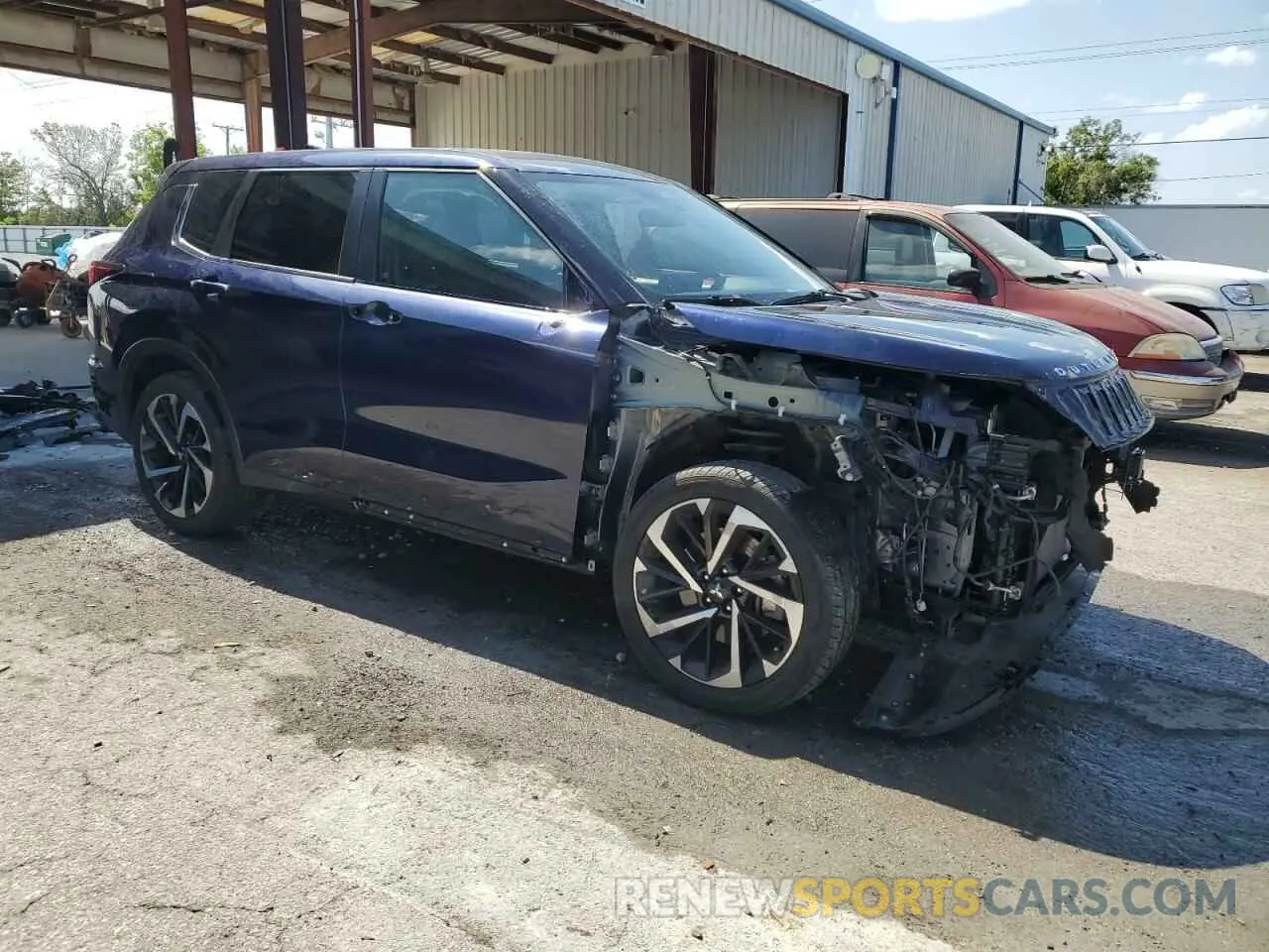 4 fotografías del automóvil dañado JA4J3UA8XPZ024202 MITSUBISHI OUTLANDER 2023