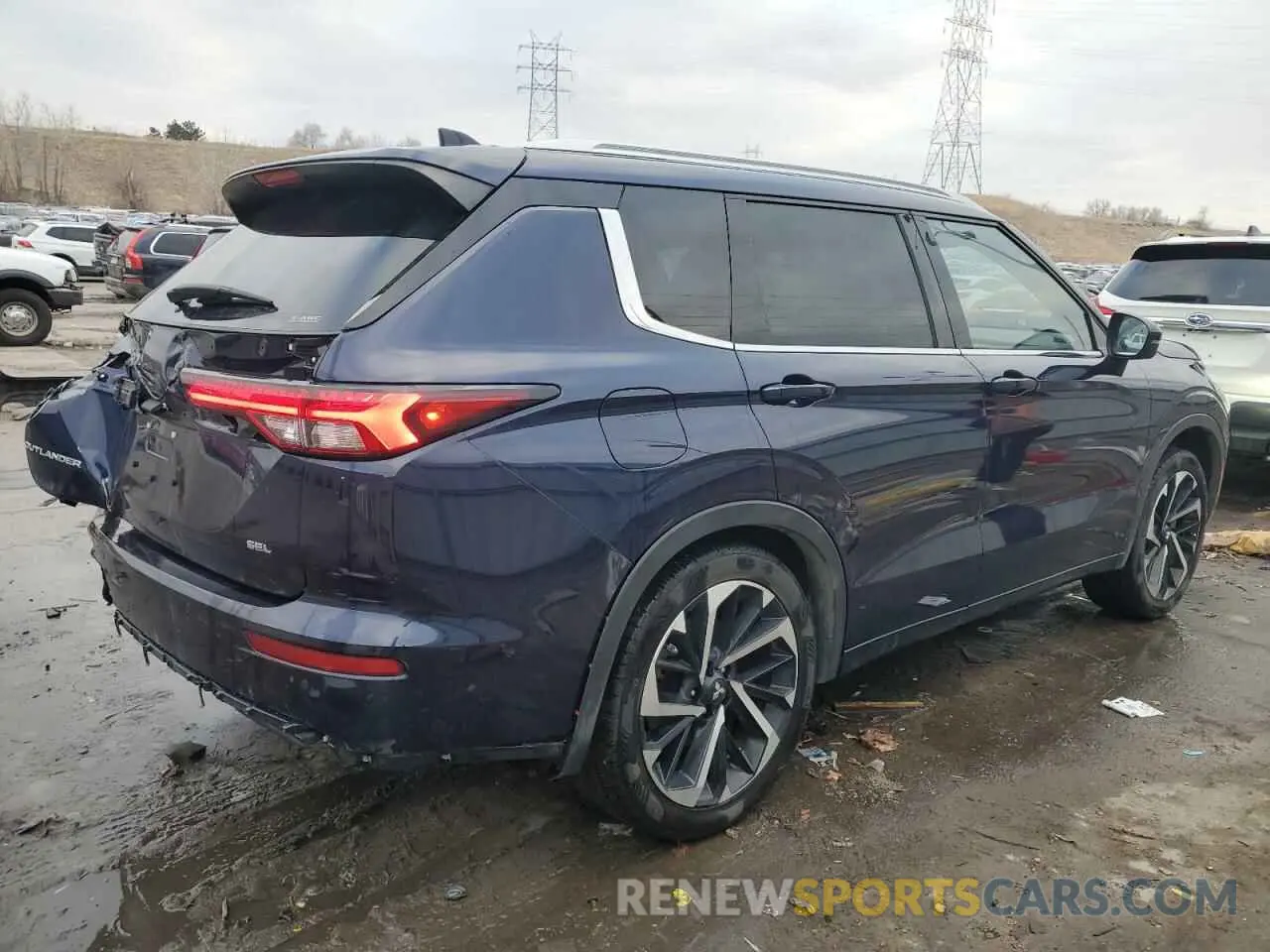3 fotografías del automóvil dañado JA4J4VA80PZ021568 MITSUBISHI OUTLANDER 2023