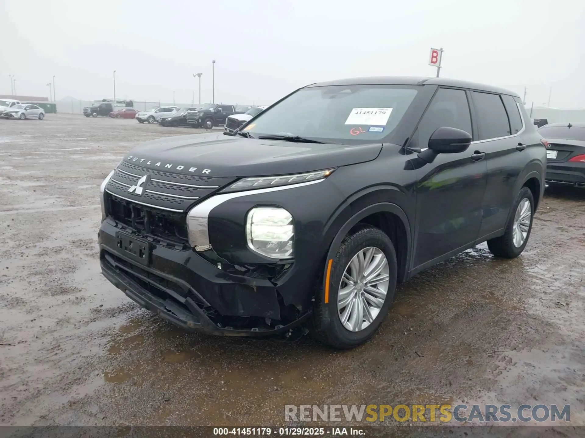 2 fotografías del automóvil dañado JA4J3UA88RZ074065 MITSUBISHI OUTLANDER 2024