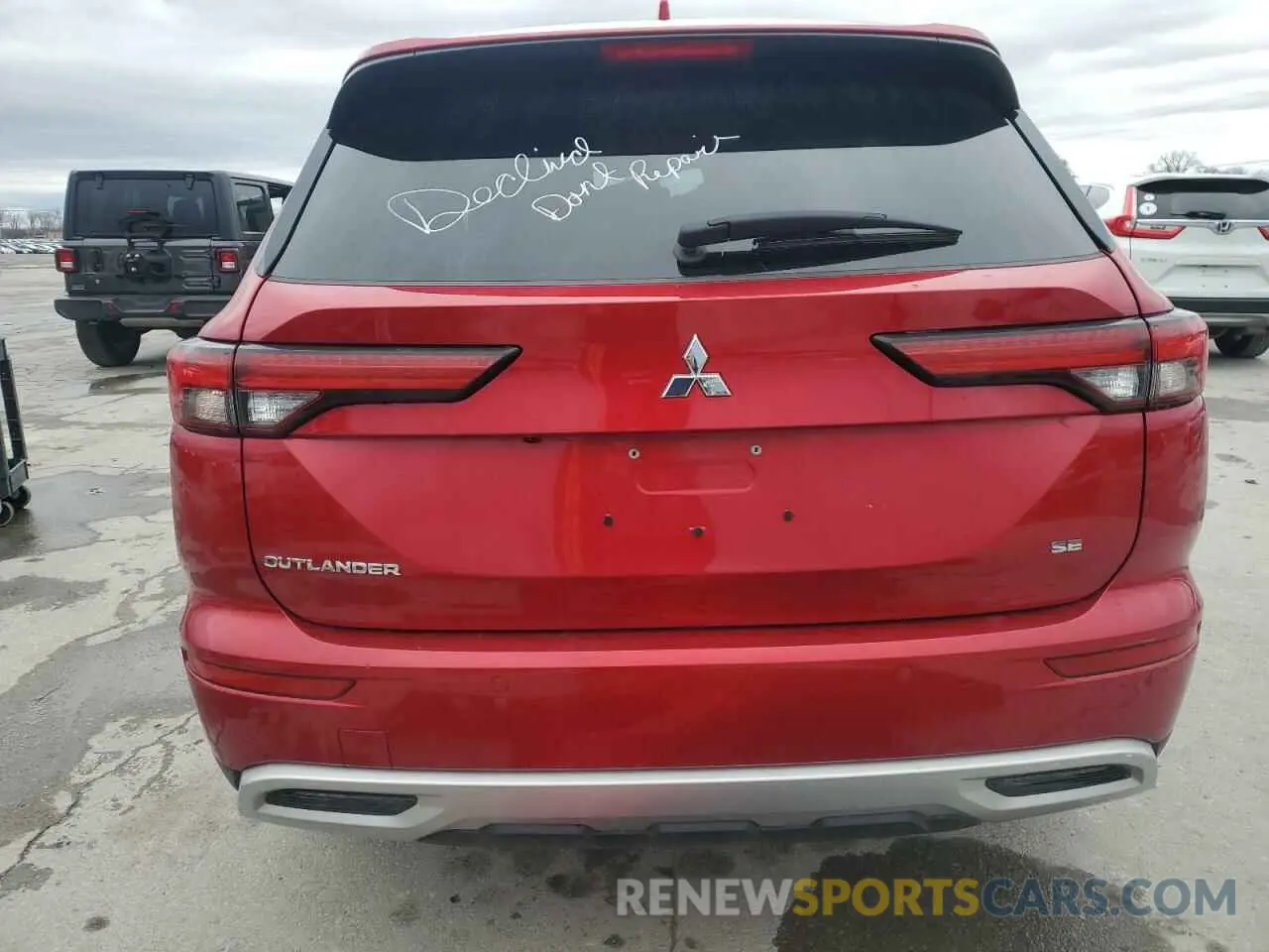 6 fotografías del automóvil dañado JA4J3VA87RZ025753 MITSUBISHI OUTLANDER 2024