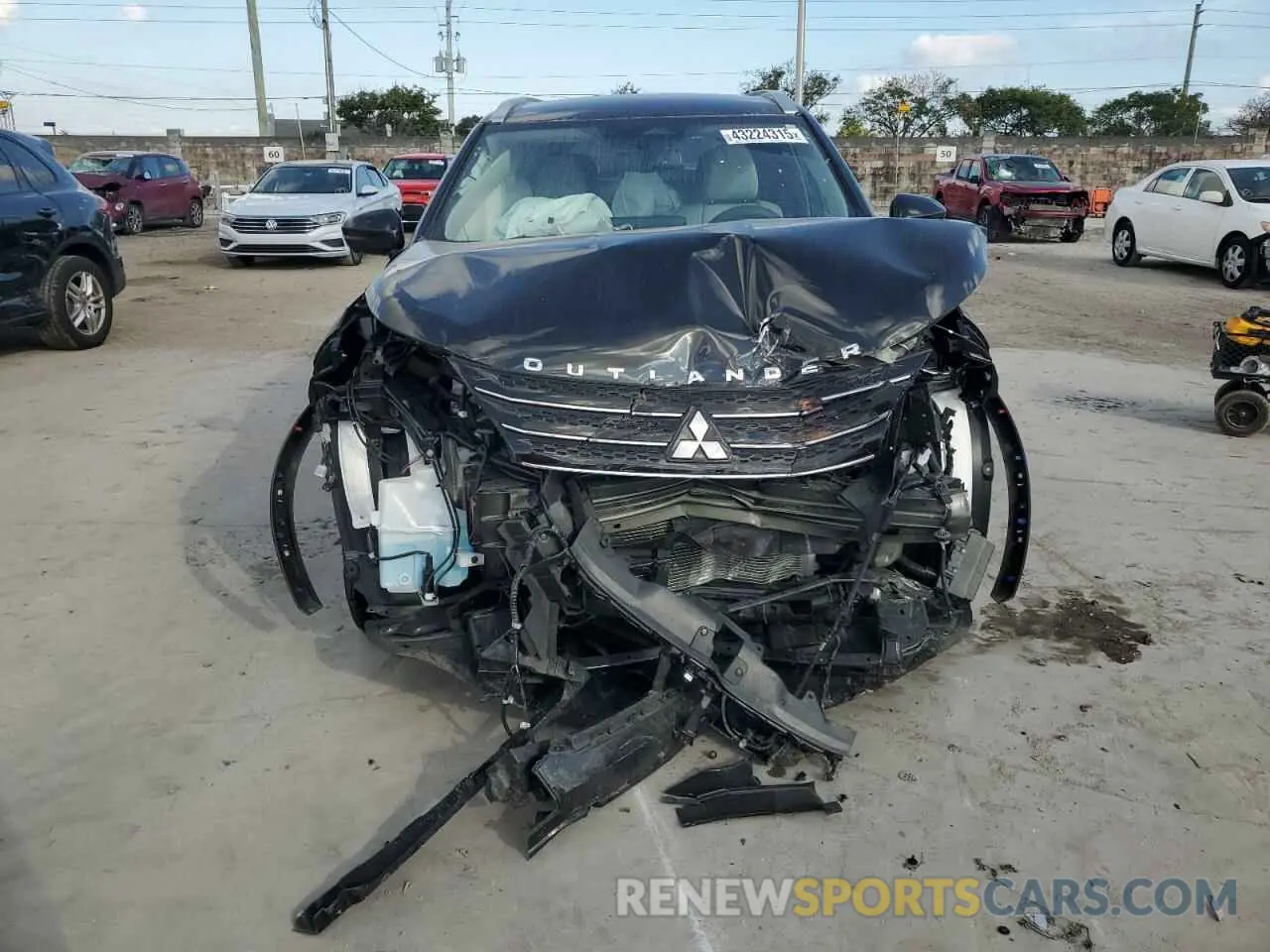 5 fotografías del automóvil dañado JA4J3WA87RZ062355 MITSUBISHI OUTLANDER 2024