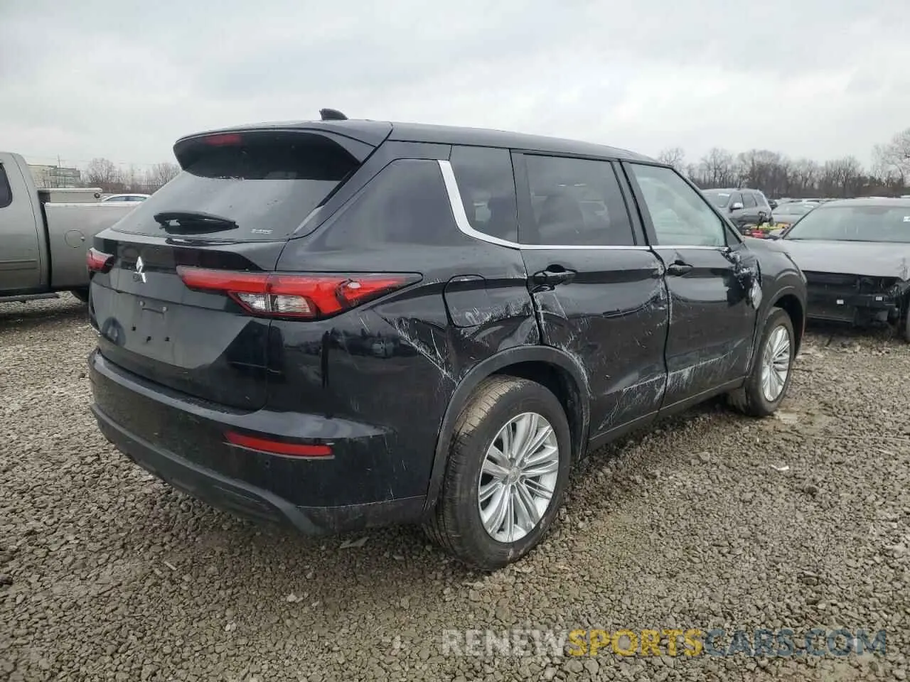 3 fotografías del automóvil dañado JA4J4UA87RZ057027 MITSUBISHI OUTLANDER 2024