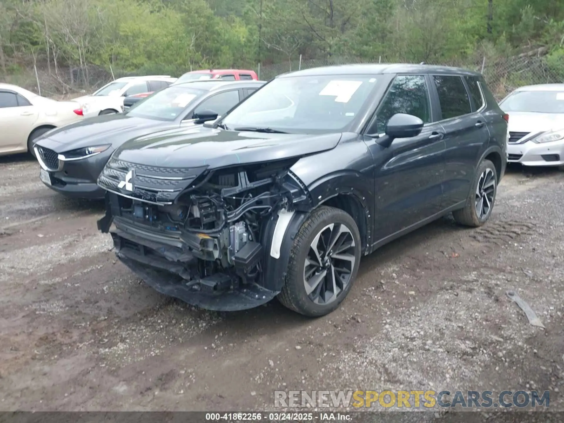 2 fotografías del automóvil dañado JA4J4VA85RZ064998 MITSUBISHI OUTLANDER 2024