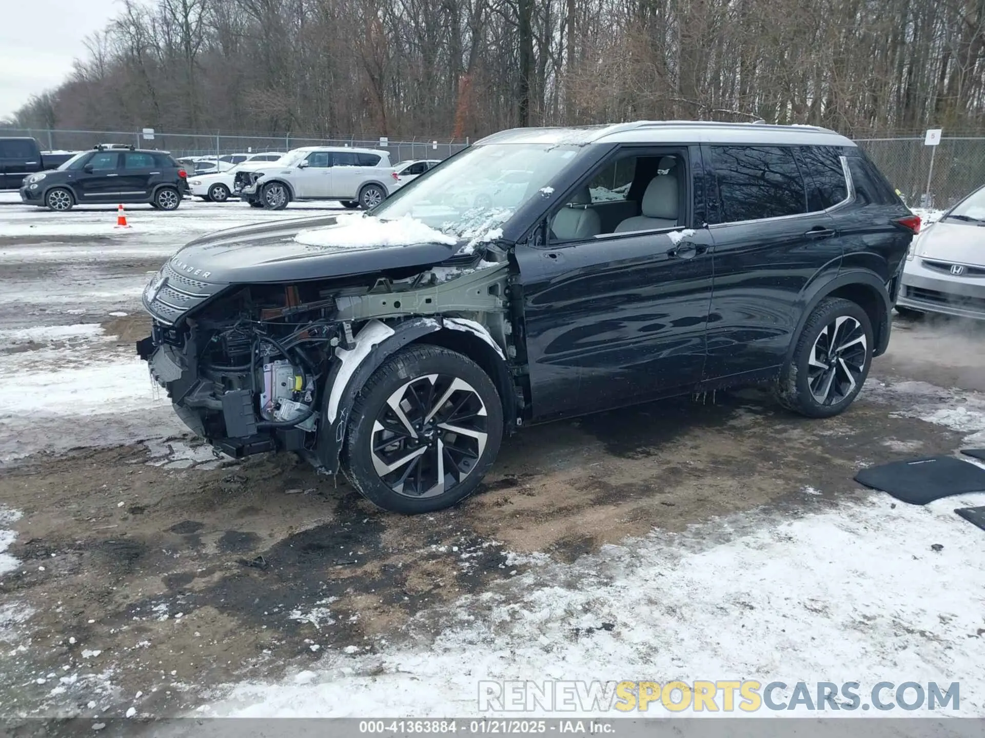 2 fotografías del automóvil dañado JA4J4WA87RZ030521 MITSUBISHI OUTLANDER 2024