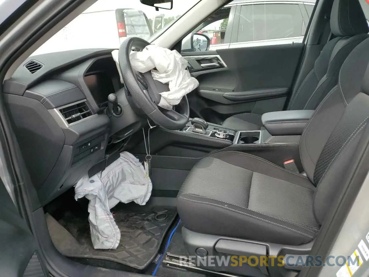 7 fotografías del automóvil dañado JA4T5UA91RZ049357 MITSUBISHI OUTLANDER 2024