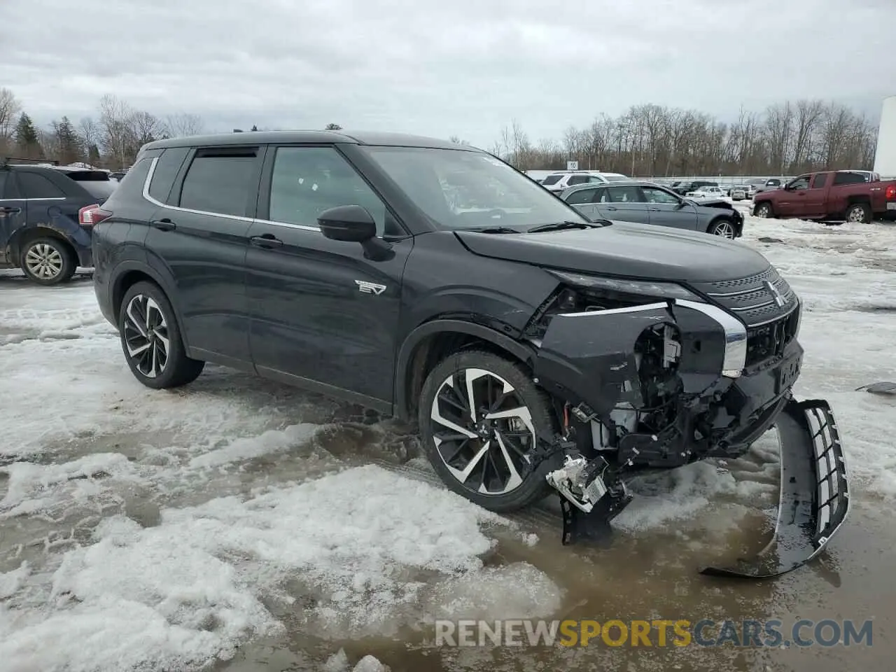 4 fotografías del automóvil dañado JA4T5VA9XSZ001867 MITSUBISHI OUTLANDER 2025