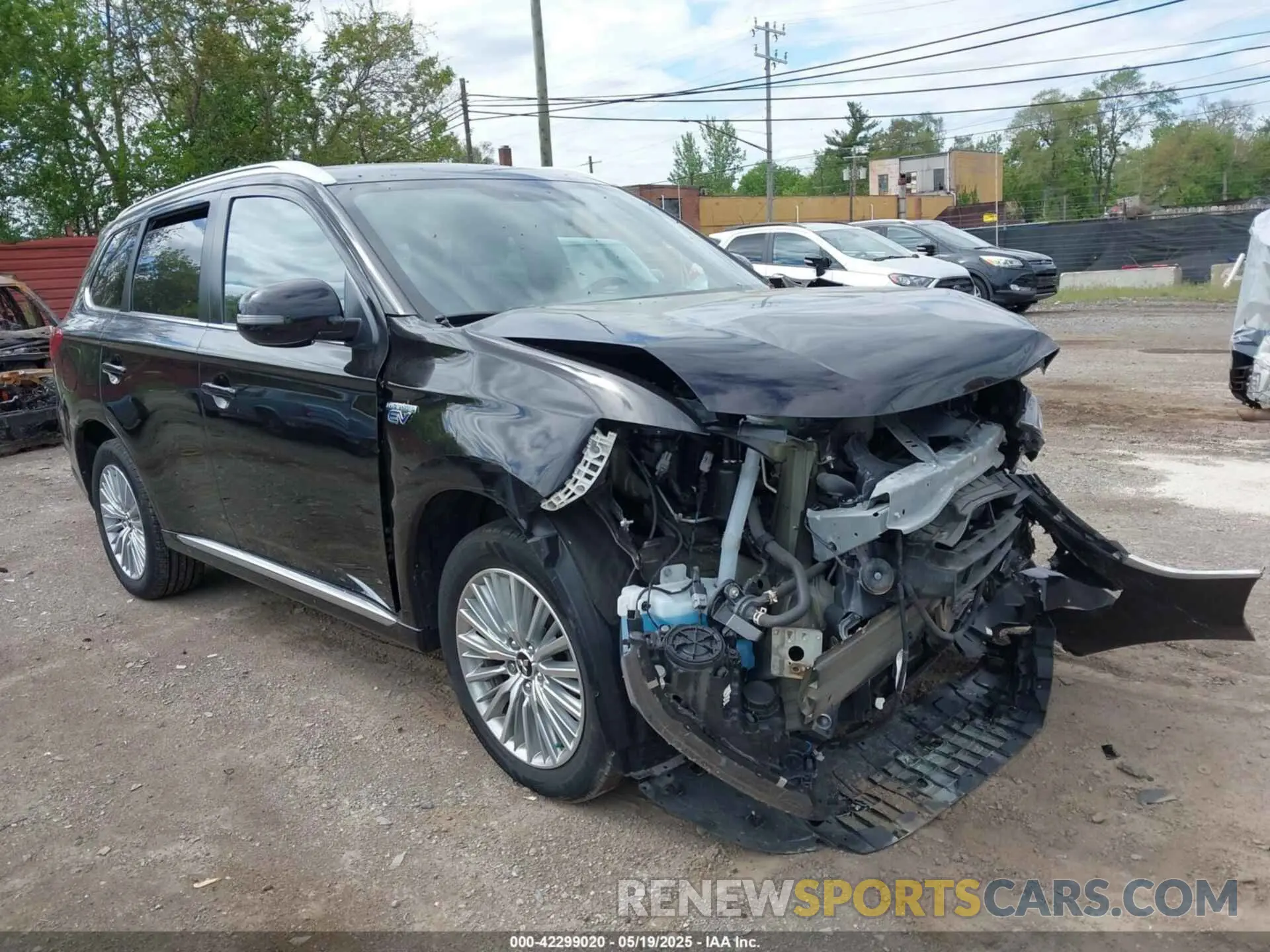1 fotografías del automóvil dañado JA4J24A55KZ037103 MITSUBISHI OUTLANDER PHEV 2019
